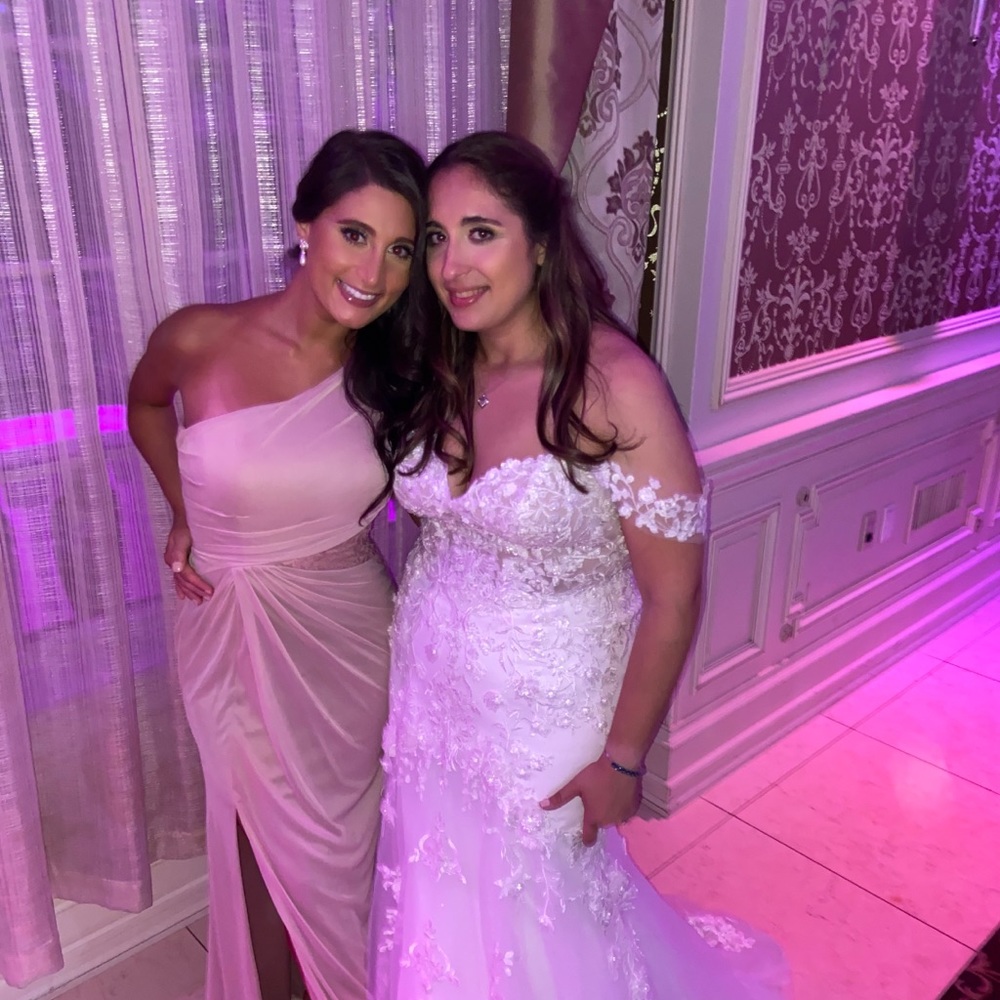 Unaltered/Perfect Condition Blush Bridesmaid Dress - image 7